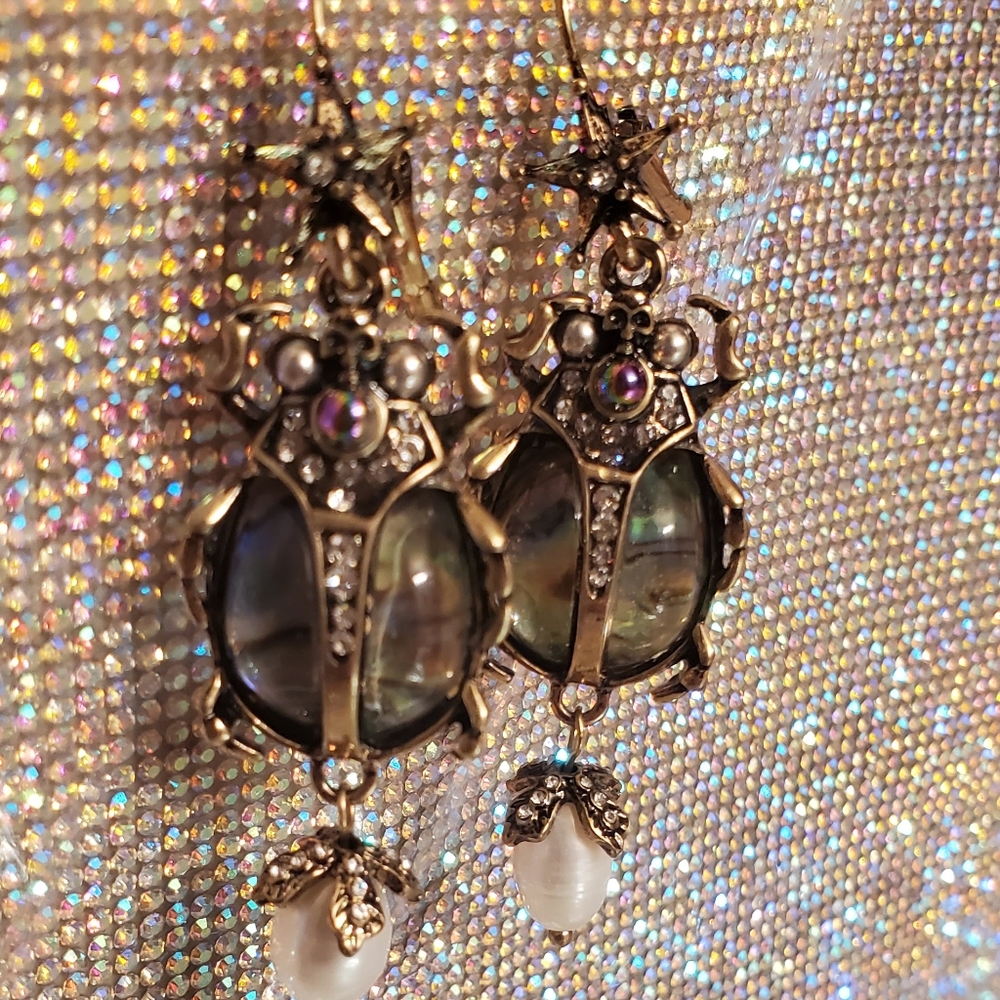 Beetle Earrings